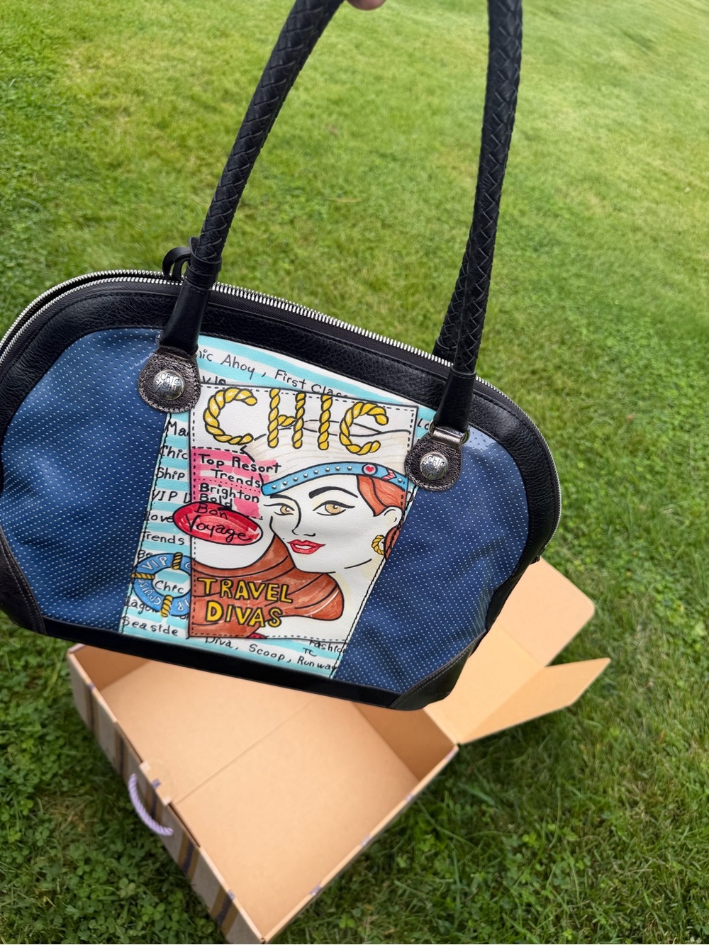 Brighton Printed Leather Purse